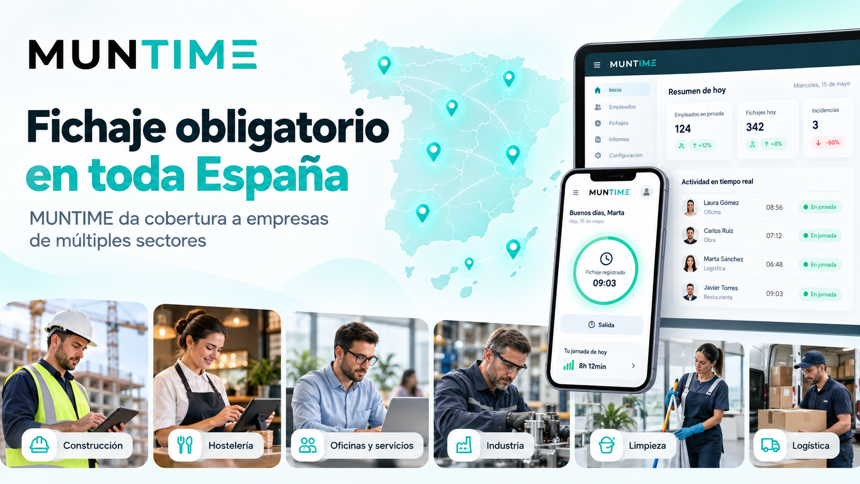 MUNTIME, tecnología española con cobertura en todo el territorio nacional